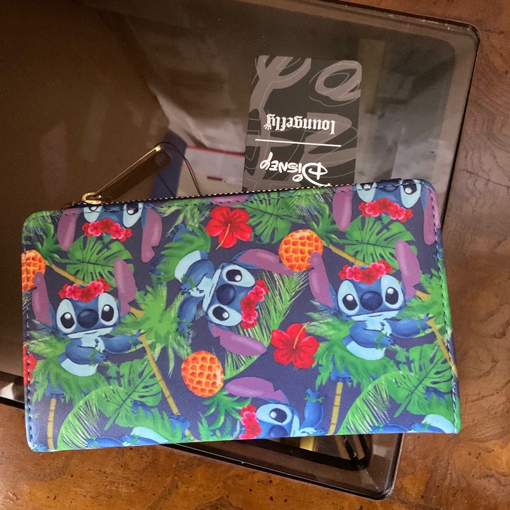 Disney stitch loungefly wallet